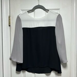 Atmosphere Black and White Blouse